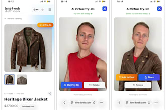 add ai virtual try on for any website and product type for entire catalog