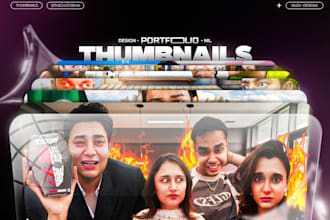 design eye catching travel vlog thumbnails