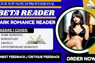 beta read your erotica, romantasy, dark romance, contemporary romance novel
