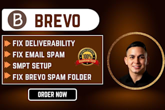 fix brevo email deliverability spam issues isp delivery  spf dkim, dmarc setup