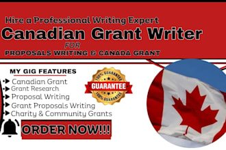 write canadian grant proposal apply for nonprofit charity startup business grant