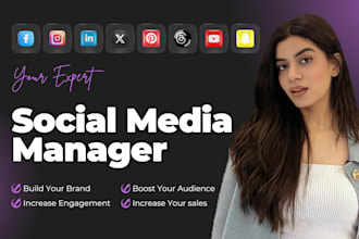 be your social media manager, content creator and growth expert