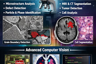 build computer vision, object detection models for material science