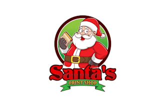 create graceful and fantastic santa logo design