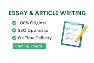 write professional english essays, articles and assignments