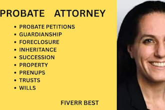 manage probate proceedings, wills, trusts, inheritance claims, executor reports