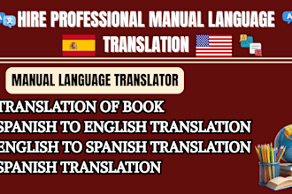 tanslate your book from english to spanish translation spanish to english