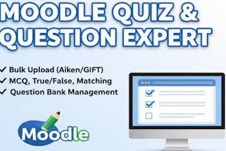 create and upload moodle questions