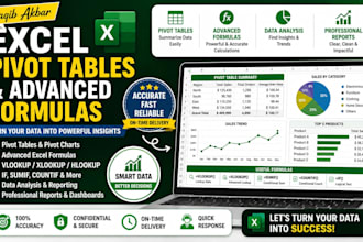 create excel pivot tables and advanced formulas