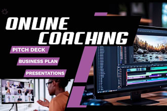 investor ready online course coaching platforms business plan pitch deck