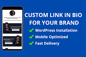 create a high converting custom link in bio page