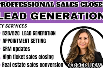 be cold caller for real estate leads  high sales closer for real estate investor