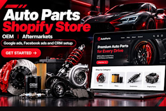 build auto part shopify store, oem aftermarkets auto part ecommerce store