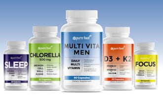 create professional supplement label and packaging design
