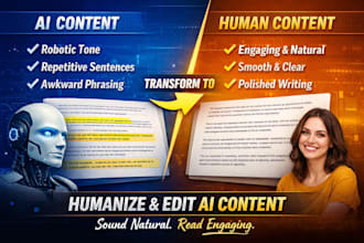 humanize edit ai content to sound natural and engaging