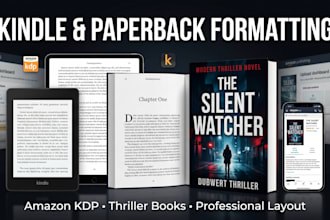 do kindle ebook formatting, book publishing, paperback design for amazon KDP