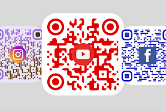 a custom branded qr code with logo and modern style