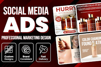 design social media ads and marketing banners