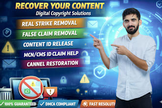 remove copyright strike with strong counter notification