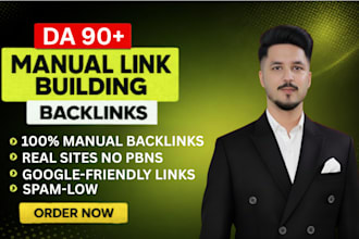 do manual link building with high authority backlinks for SEO