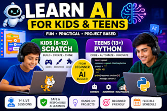 tutor artificial intelligence lessons to kids and teens