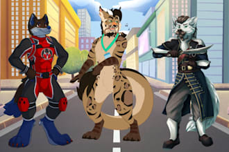 draw furry art anthro character design fursona oc reference sheet nsfw sfw