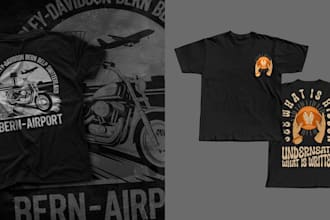 design premium t shirt design with source file