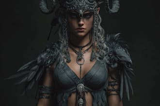 dark myth fantasy character
