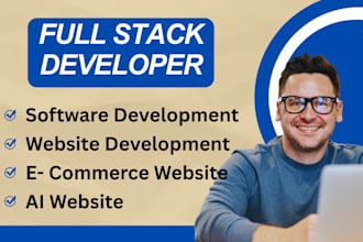 do custom website development as full stack developer and ai website development