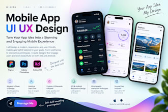 design UI UX mobile app