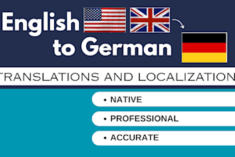 translate your book from english to german natively