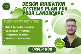 design irrigation systems plan for your landscape
