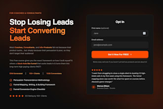 personally write and design your high converting lead magnet funnel fast