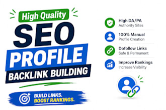 do high quality SEO manual link building profile backlinks