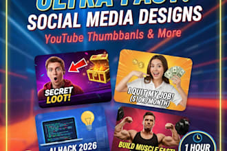 design a professional youtube thumbnail in 1 hour