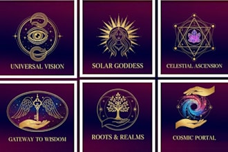 do mystical, sacred or spiritual logo design