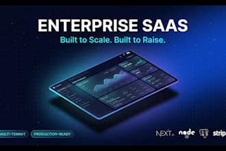 build enterprise grade saas platform with scalable full stack architecture