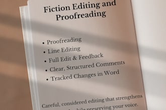 edit and proofread your fiction