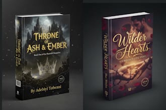 design book cover psychological thriller, dark fantasy, romance, cover designer