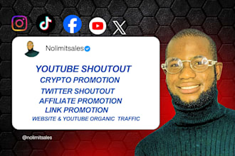 promote your crypto website youtube video share links to massive USA audience