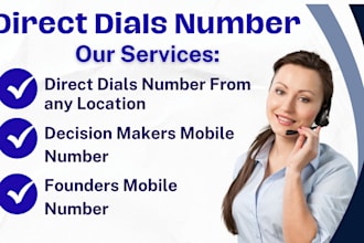 provide b2b leads with direct dial and mobile cell phone numbers