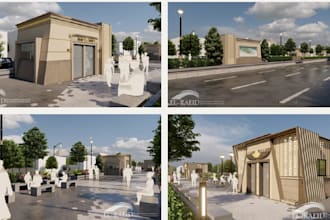 create realistic exterior architectural renders