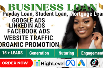 generate 100 business loan leads personal loan ads campaign sba loan leads