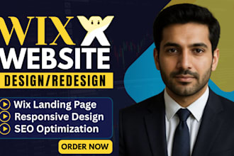 design redesign homepage website lading page wix website
