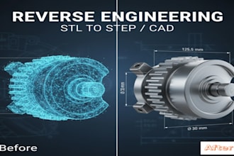 reverse engineer 3d scan or stl to solidworks cad model