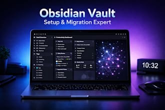 setup, migrate, sync obsidian vault for pkm ai workflow backup