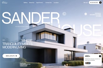 build wix property development website construction company building website