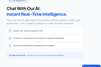 build ai website chatbot for lead capture and appointment booking 24