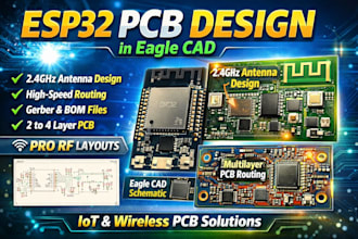 do pcb routing in eagle cad for esp32 boards with 2 4ghz antenna design