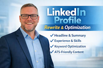 professionally rewrite and optimize your linkedin profile